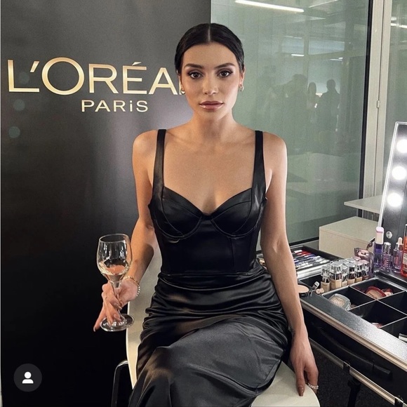 Zara SATIN EFFECT CORSET DRESS - Picture 3 of 16